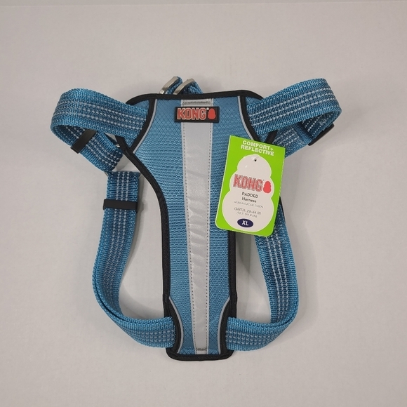 NWT Kong Padded Dog Harness Light Blue Size XL - Picture 1 of 9